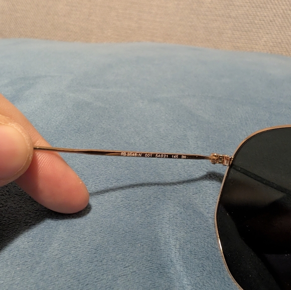 Ray-Ban Polarized Hexagonal Sunglasses with Gold Frame